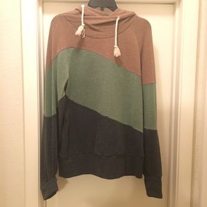Color block hoodie